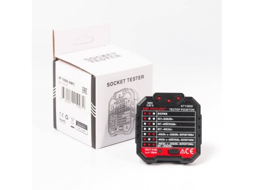 Тестер розеток с УЗО КВТ KT105D PROLINE 79135  картинка
